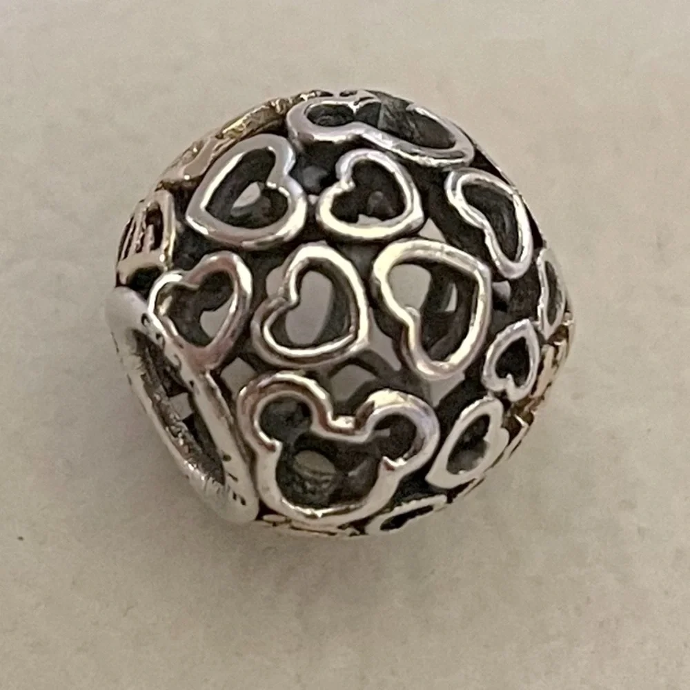 Pandora Sterling Silver 925 & 14k Gold Disney Believe Openwork Charm